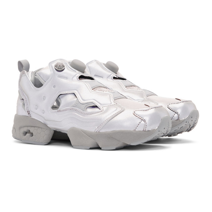 VETEMENTS White Reebok Edition Spike Runner Sneakers Vetements