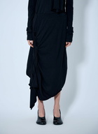 Yohji Yamamoto High Twisted French Terry Braided Skirt