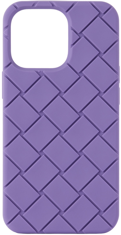 Photo: Bottega Veneta Purple Intreccio iPhone 13 Pro Case
