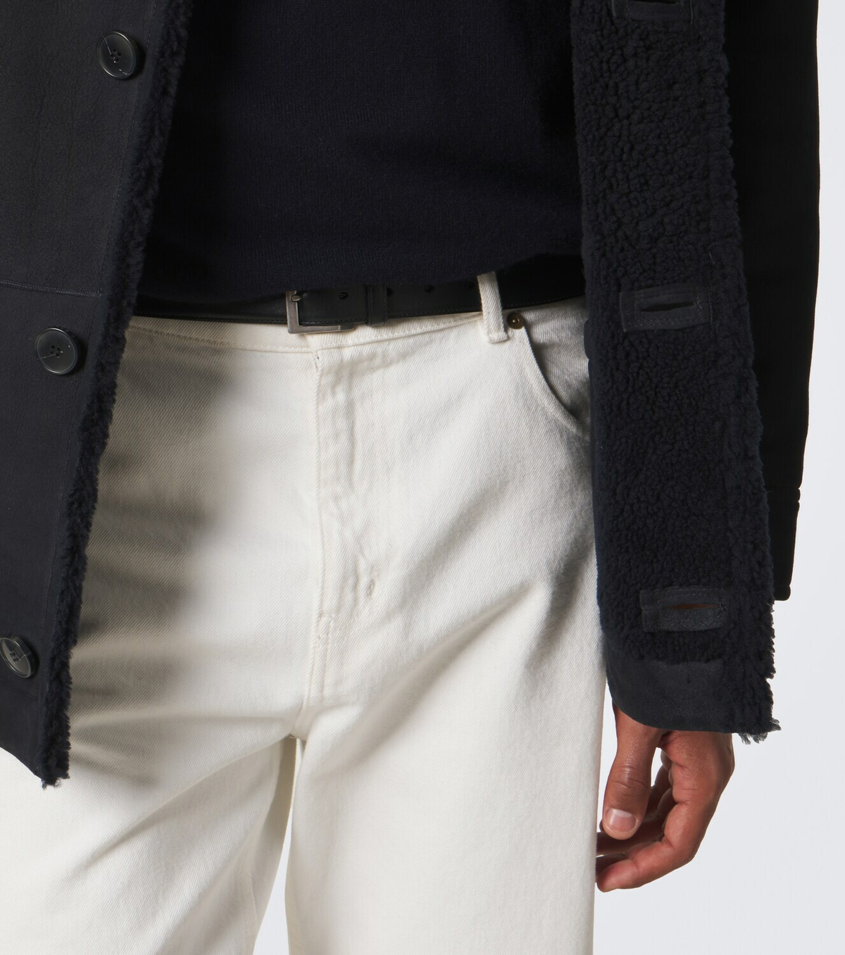 Yves Salomon Shearling-lined leather jacket