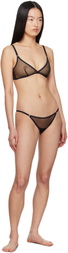 Yasmine Eslami Black Jeanne Mini Thong
