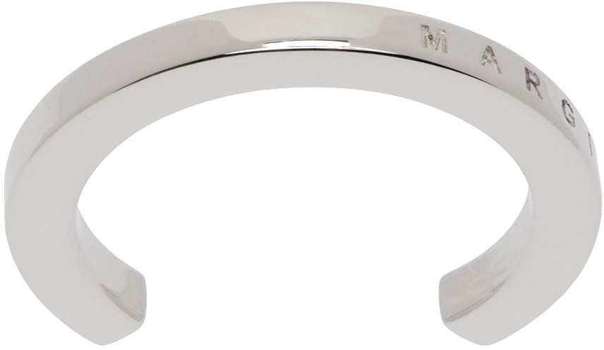 Mm6 Bangle Rings MM6 Maison Margiela Silver Cuff Ring MM6 Maison Margiela
