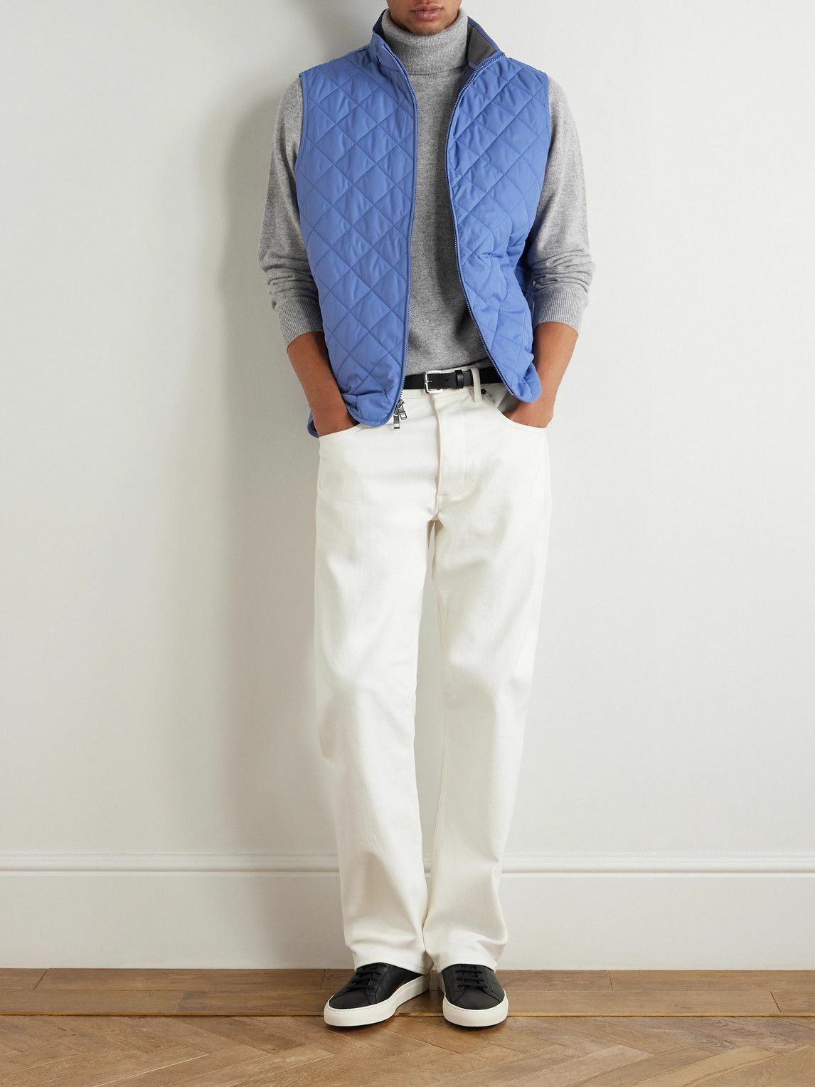 Peter Millar - Essex Quilted Padded Recycled-Shell Gilet - Blue