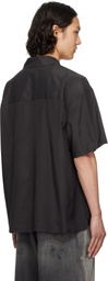 AMBUSH Black S/S Satin Shirt