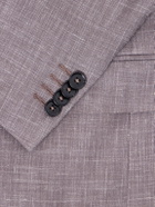 Zegna - Wool, Silk and Linen-Blend Suit Jacket - Brown