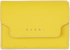 Marni Yellow Trifold Wallet