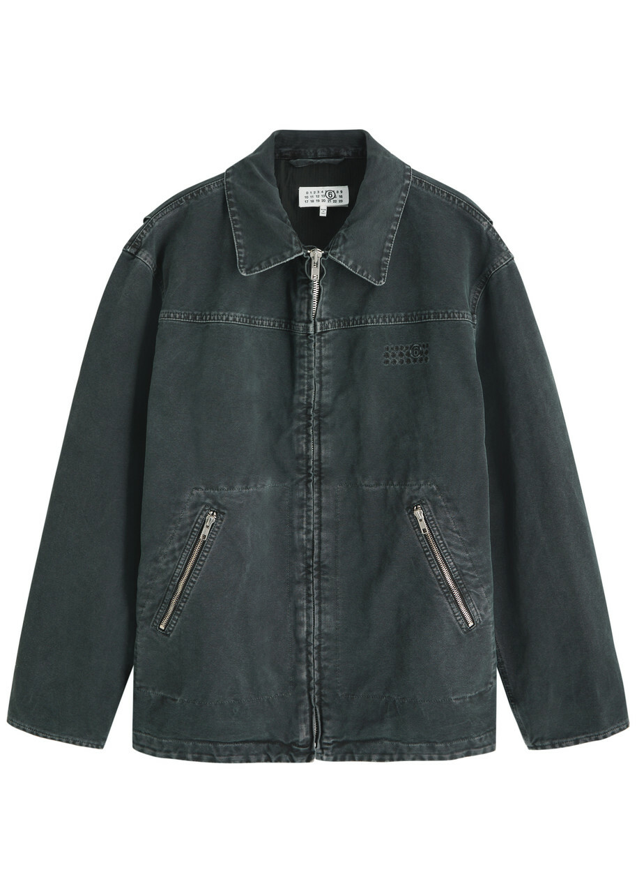 MM6 MAISON MARGIELA - Faux Leather Bomber Jacket MM6 Maison