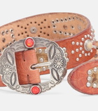 Golden Goose - Texas Rodeo embellished leather belt