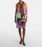 Versace Printed silk cardigan