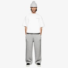MKI Men's Chunky Rib Knit Wide Leg Joggers in Grey