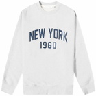 Uniform Bridge Men's NY 1960 Crew Sweat in 1% Melange