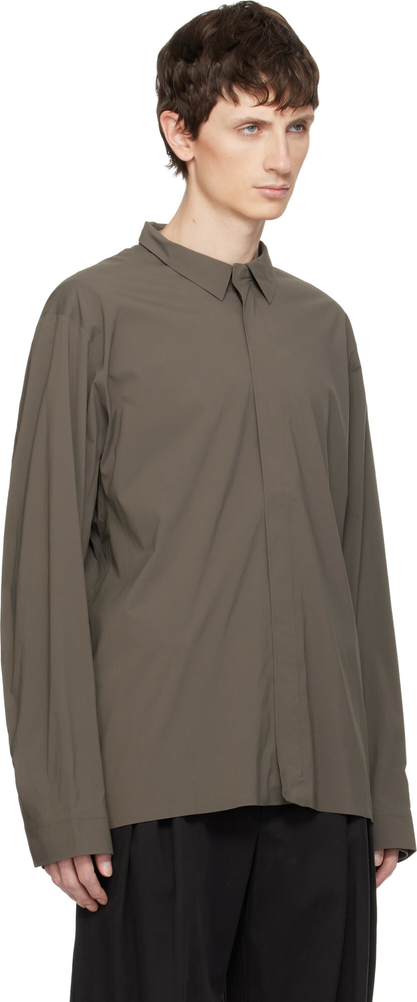 Veilance Taupe Metry Shirt