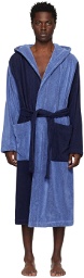 Tekla SSENSE Exclusive Navy & Blue Robe