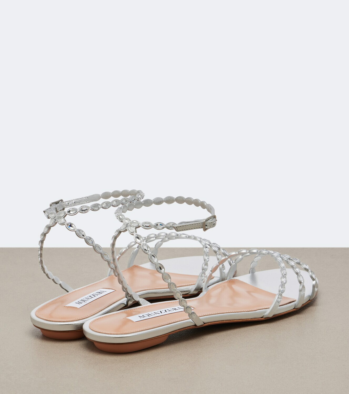 Aquazzura Love Struck embellished leather sandals