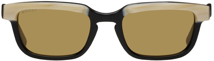 Photo: Gucci Black Rectangular Sunglasses