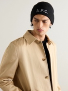 A.P.C. - Harry Ribbed Merino Wool Beanie - Black