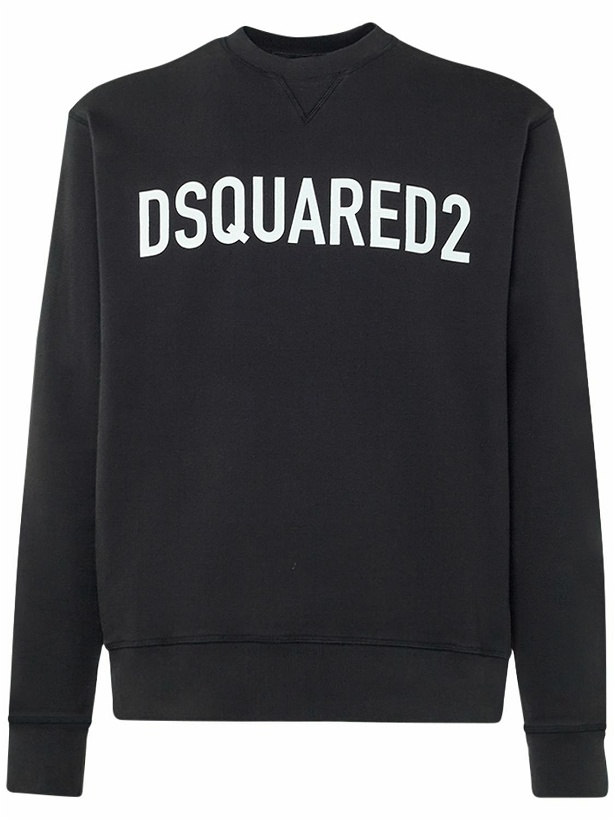 Photo: DSQUARED2 - Logo Cotton Jersey Sweatshirt