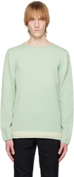 Comme des Garçons Homme Deux Green Crewneck Sweater
