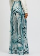 Roksanda Arneau Printed Wide-leg Satin Trousers Multicoloured 1