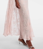 Rodarte Caped velvet devoré gown
