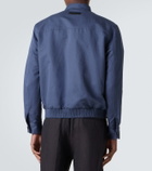 Brioni Linen and cotton blouson jacket