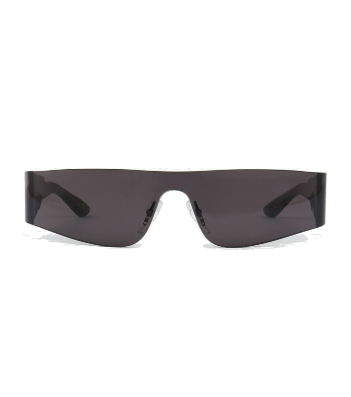 Photo: Balenciaga - Rectangular shield sunglasses