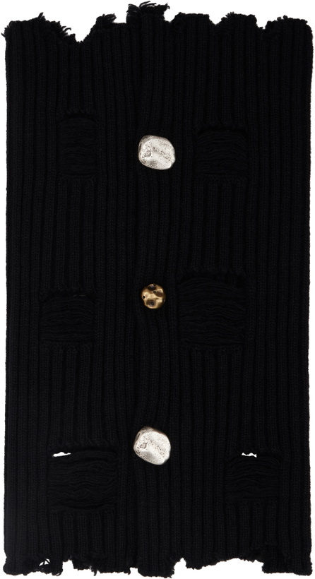 Photo: Andersson Bell Black Roghen Wool Neck Warmer Scarf