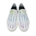 Amiri White Watercolor Skeleton Toe Slip-On Sneakers