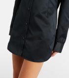 The Frankie Shop Akita satin shirt dress