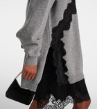 Stella McCartney Lace-trimmed virgin wool sweater