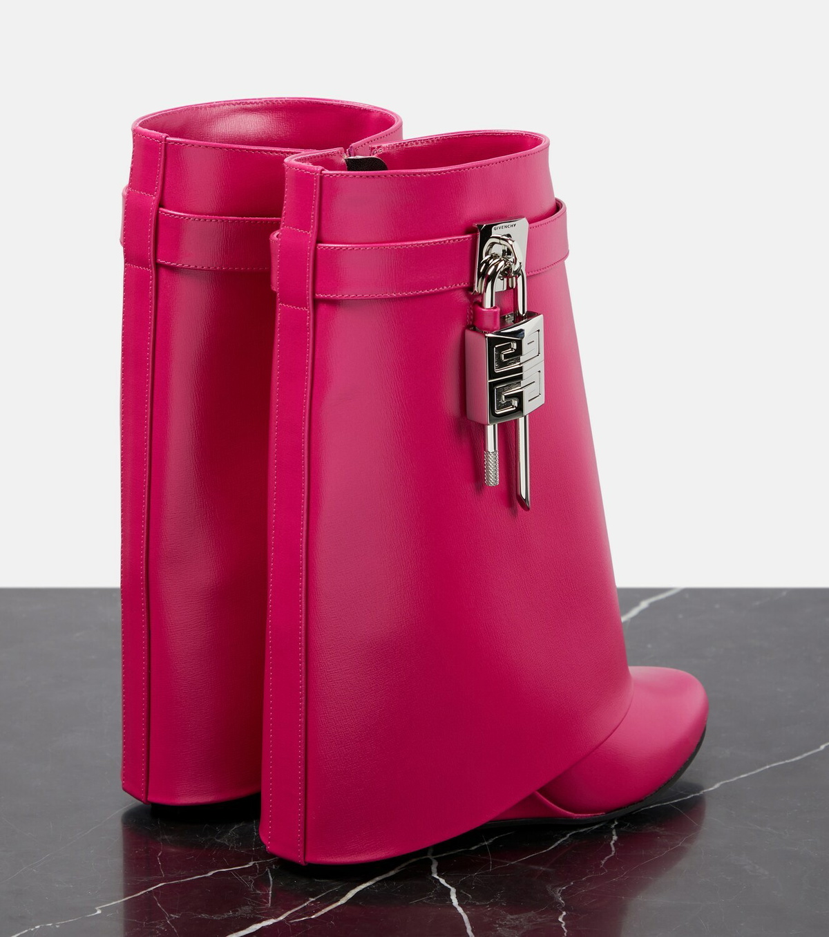 Givenchy Shark Lock leather ankle boots Givenchy