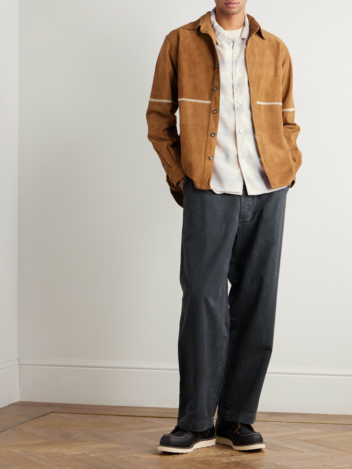 Remi Relief - Viera Checked Wool-Blend Flannel Shirt - White