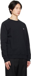 Maison Kitsuné Black Tricolor Fox Clean Sweatshirt