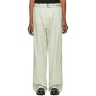 Mackintosh 0004 Off-White Belted Trousers