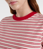 Velvet Foster striped cotton jersey T-shirt