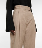 Toteme - High-rise tapered wool pants