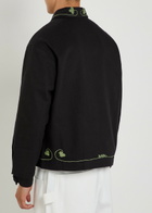 Bode Lucky Draw Embroidered Twill Jacket Black
