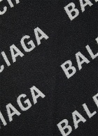 Balenciaga All Over Logo Scarf male Black