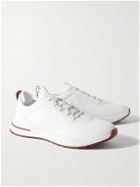 Loro Piana - Weekend Walk Leather-Trimmed Mesh Sneakers - White