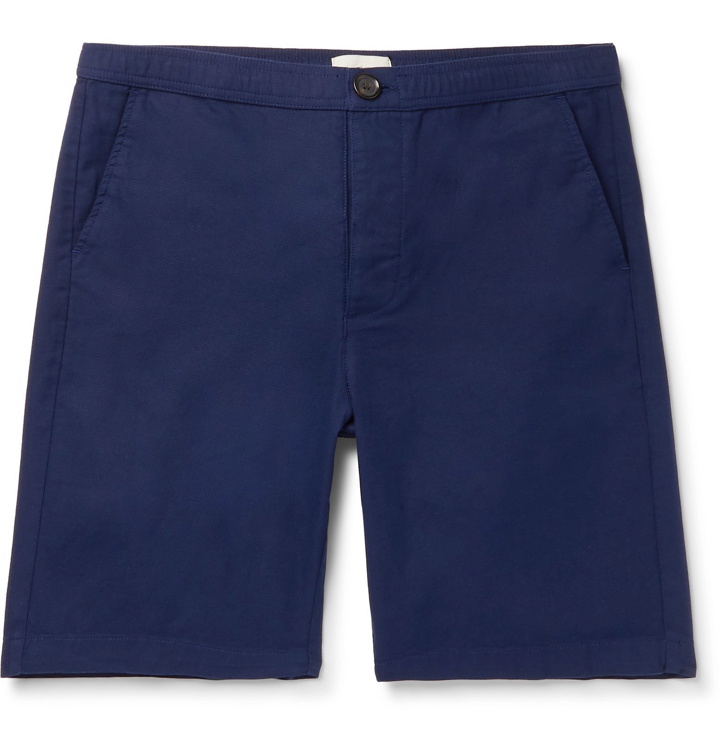 Photo: Oliver Spencer - Kildale Cotton-Piqué Shorts - Blue
