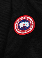 Canada Goose Women's Small Black Fairhaven Half-Zip Wool Jumper Detailed With Reflective Stripes