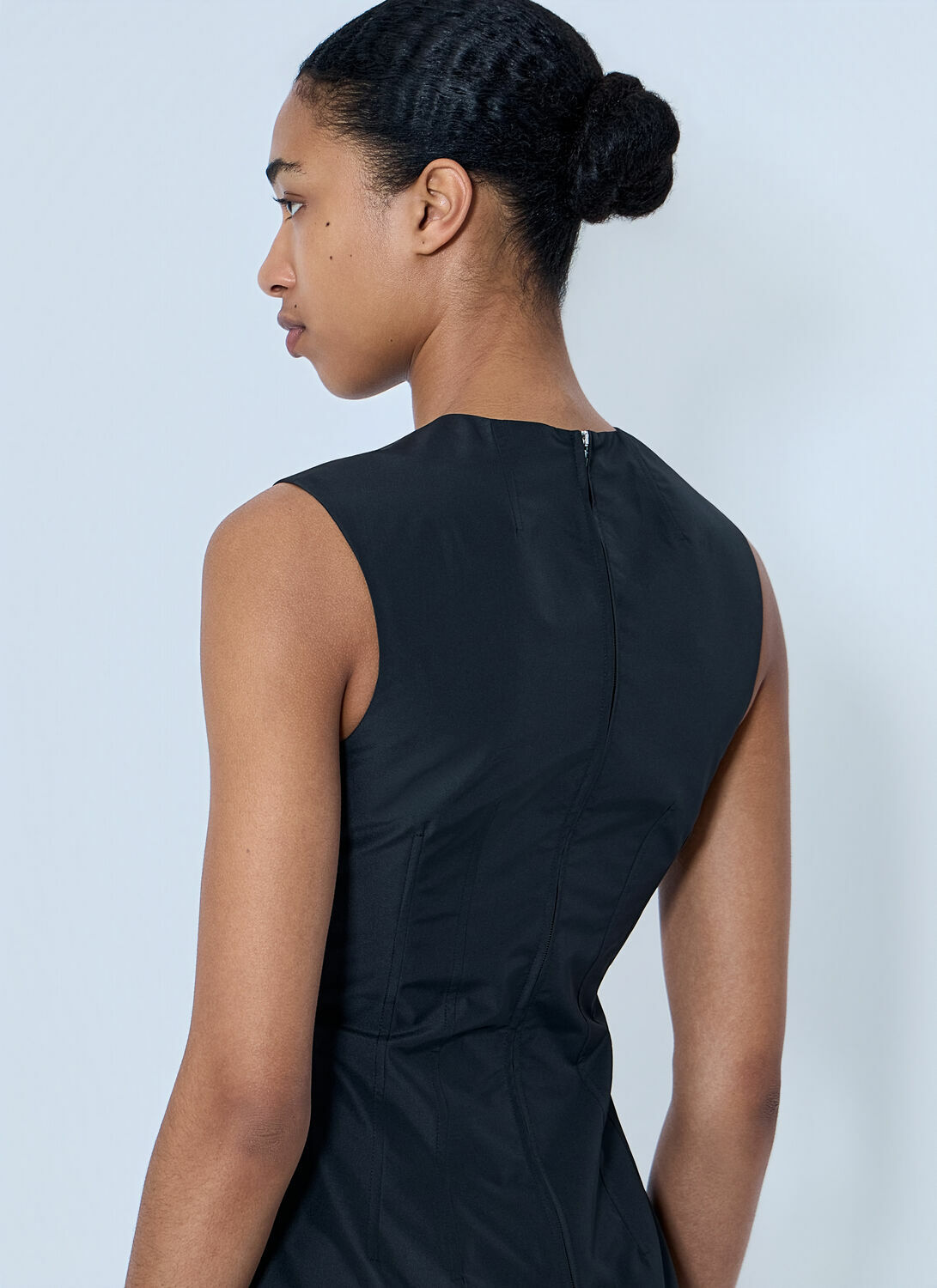 Jil Sander Sleeveless Structured Midi Dress
