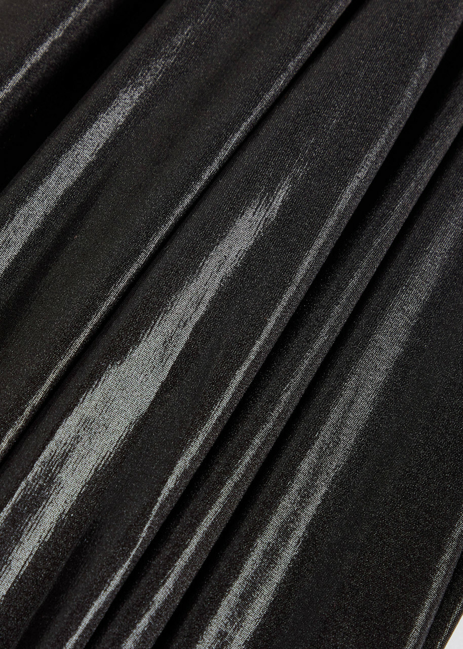 Norma Kamali Elephant Pearlescent Stretch-jersey Trousers Black