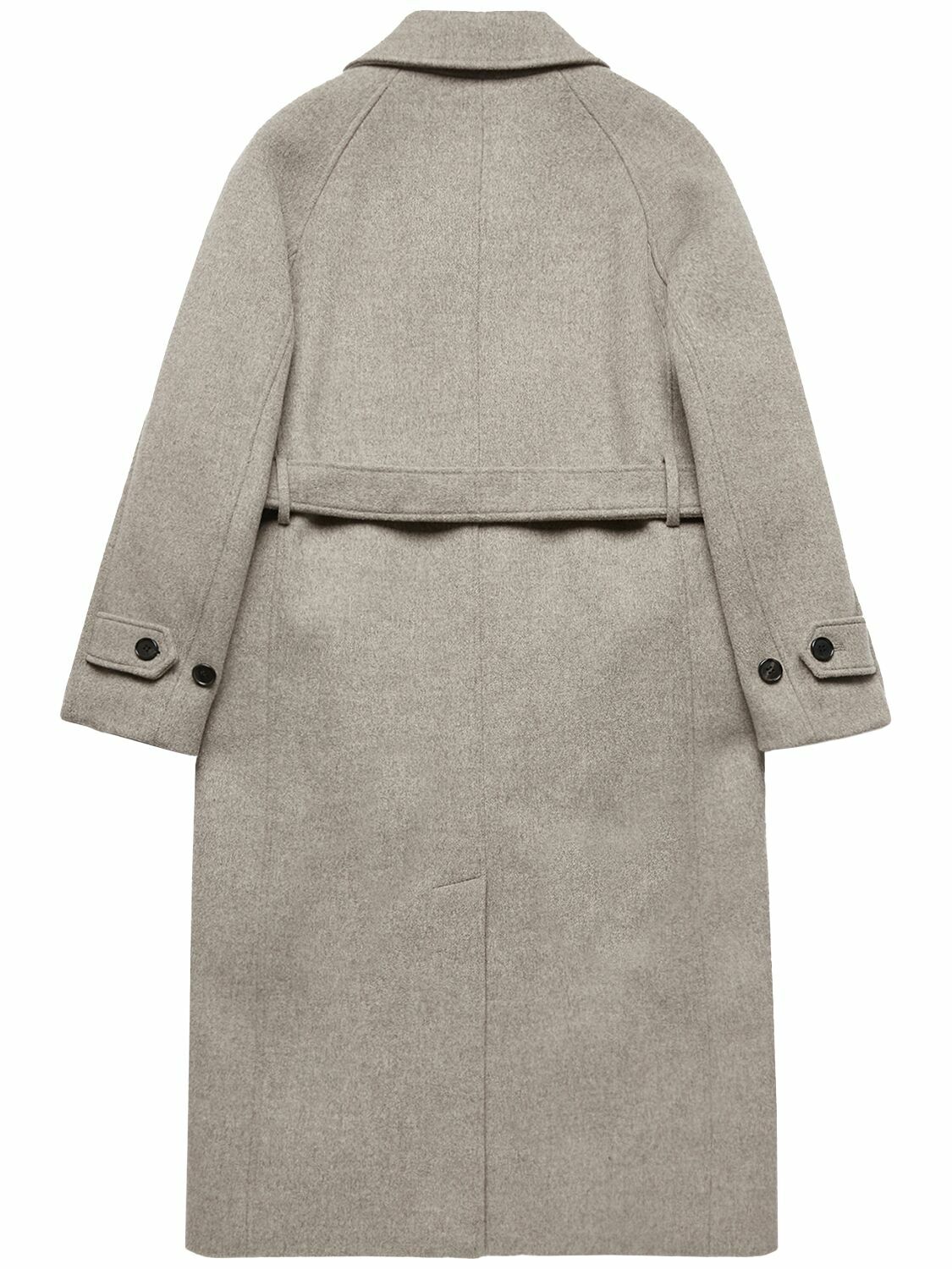ジャケット・アウター DUNST UNISEX BELTED WOOL MAC COAT BLACK Designer fashion, Seoul-fully created | W Concept
