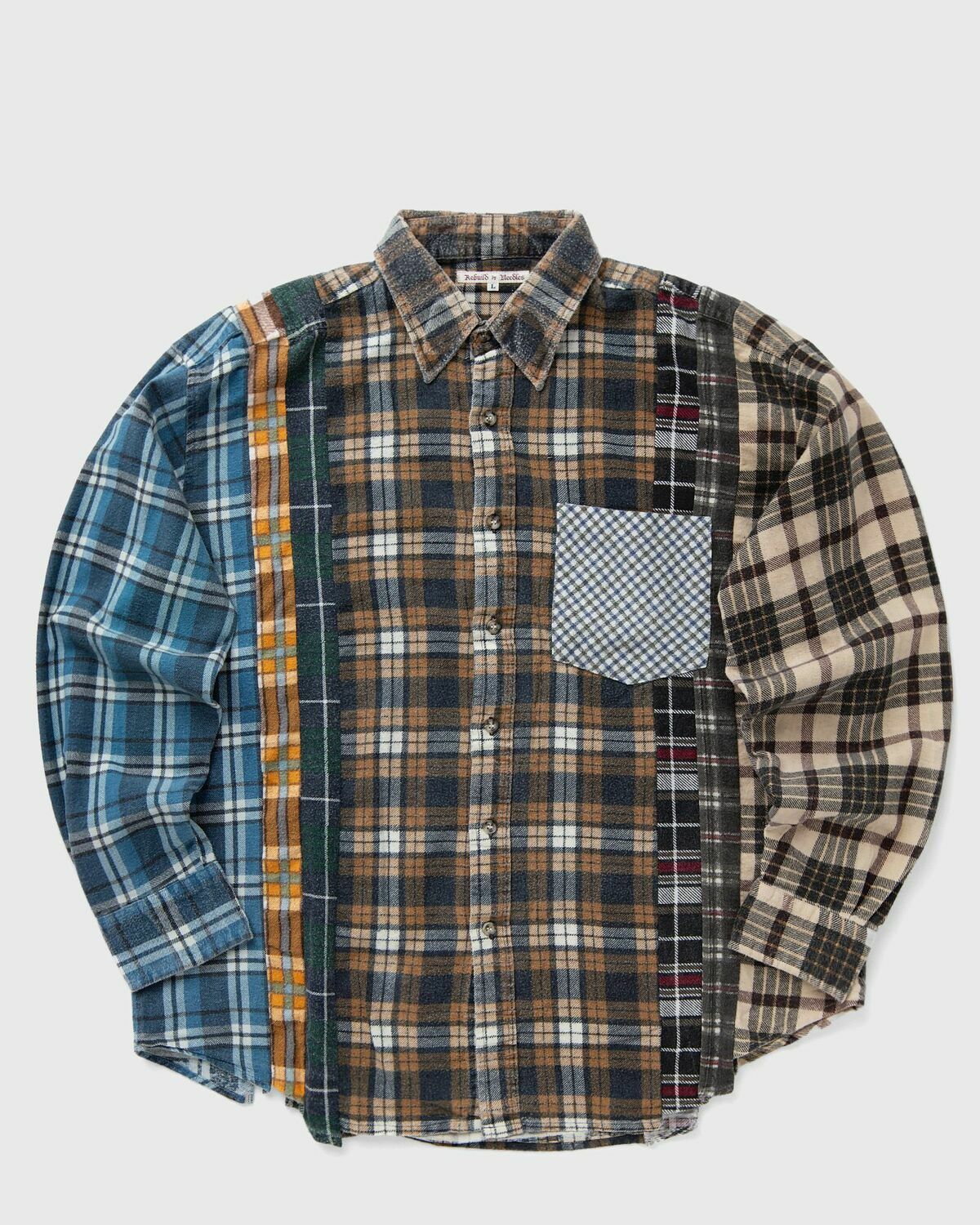 Needles Flannel Shirt > 7 Cuts Shirt Multi Longsleeves Needles