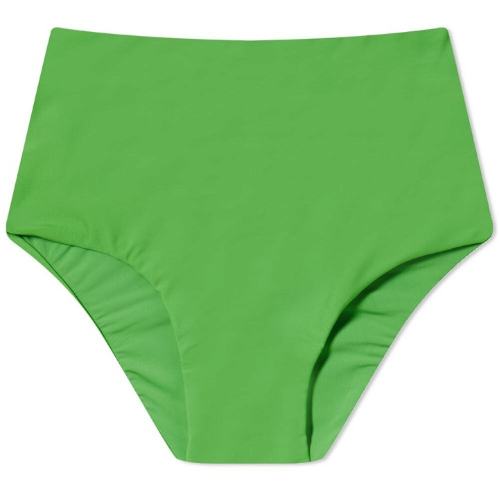 Photo: Nanushka Women's Bente High Rise Bikini Bottom in Green