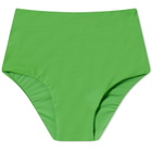 Nanushka Women's Bente High Rise Bikini Bottom in Green
