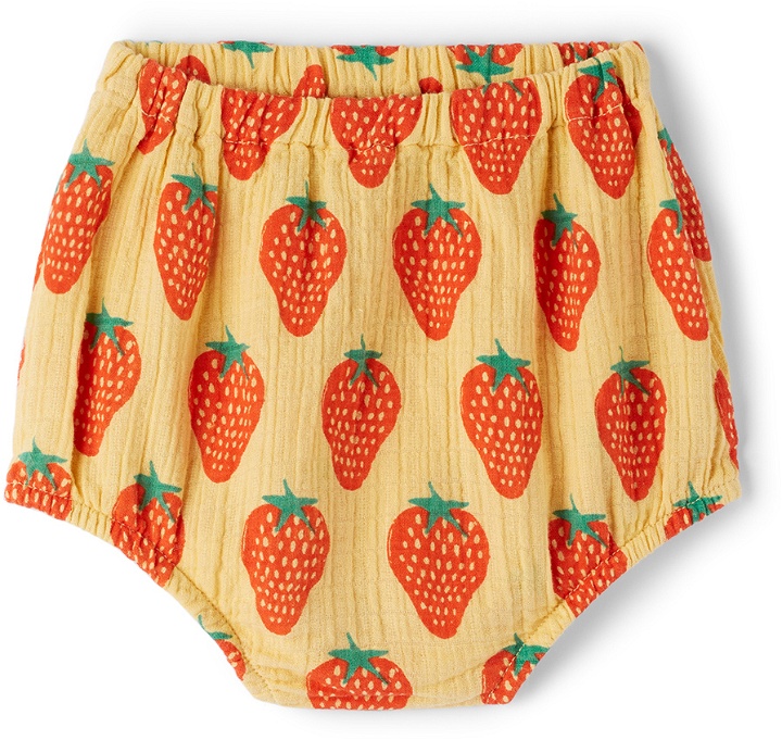 Photo: Bobo Choses Baby Yellow Strawberry All-Over Bloomers
