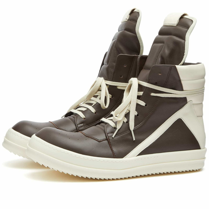 Photo: Rick Owens Men's Geobasket Sneakers in Brown