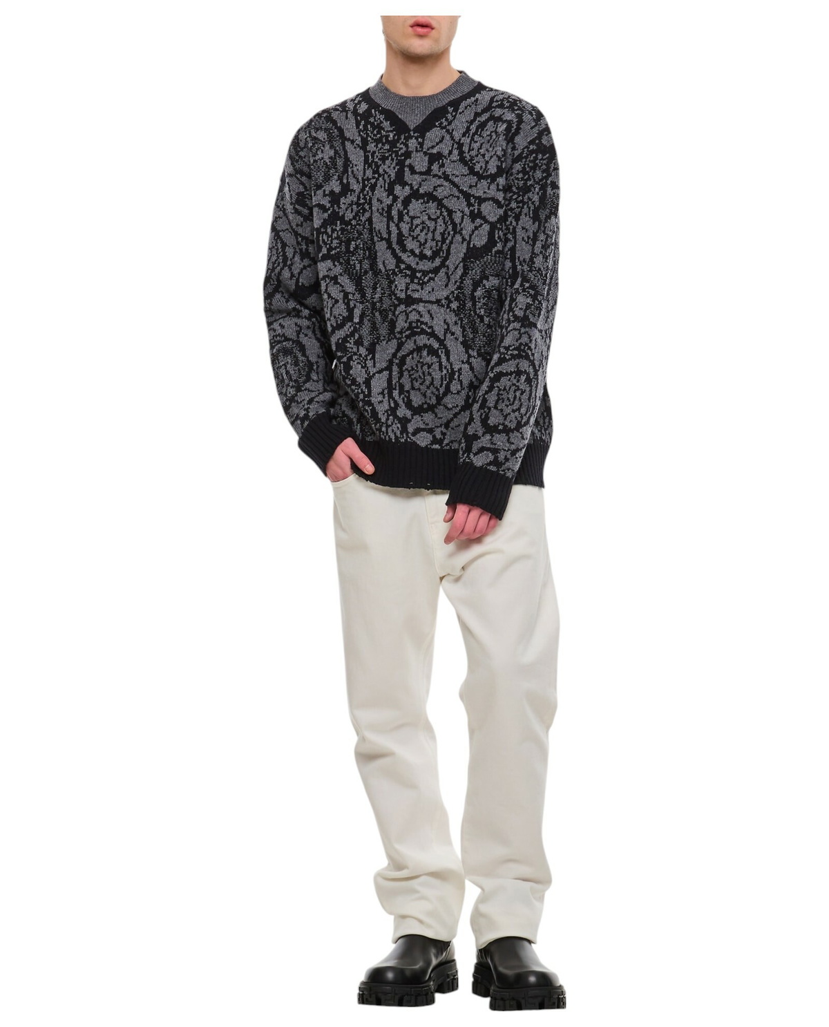 Versace Barocco Knit Sweater Versace
